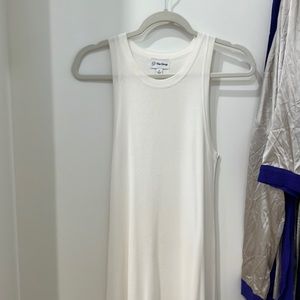 White a line dress